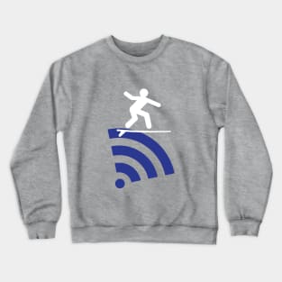 Surfing the web Crewneck Sweatshirt